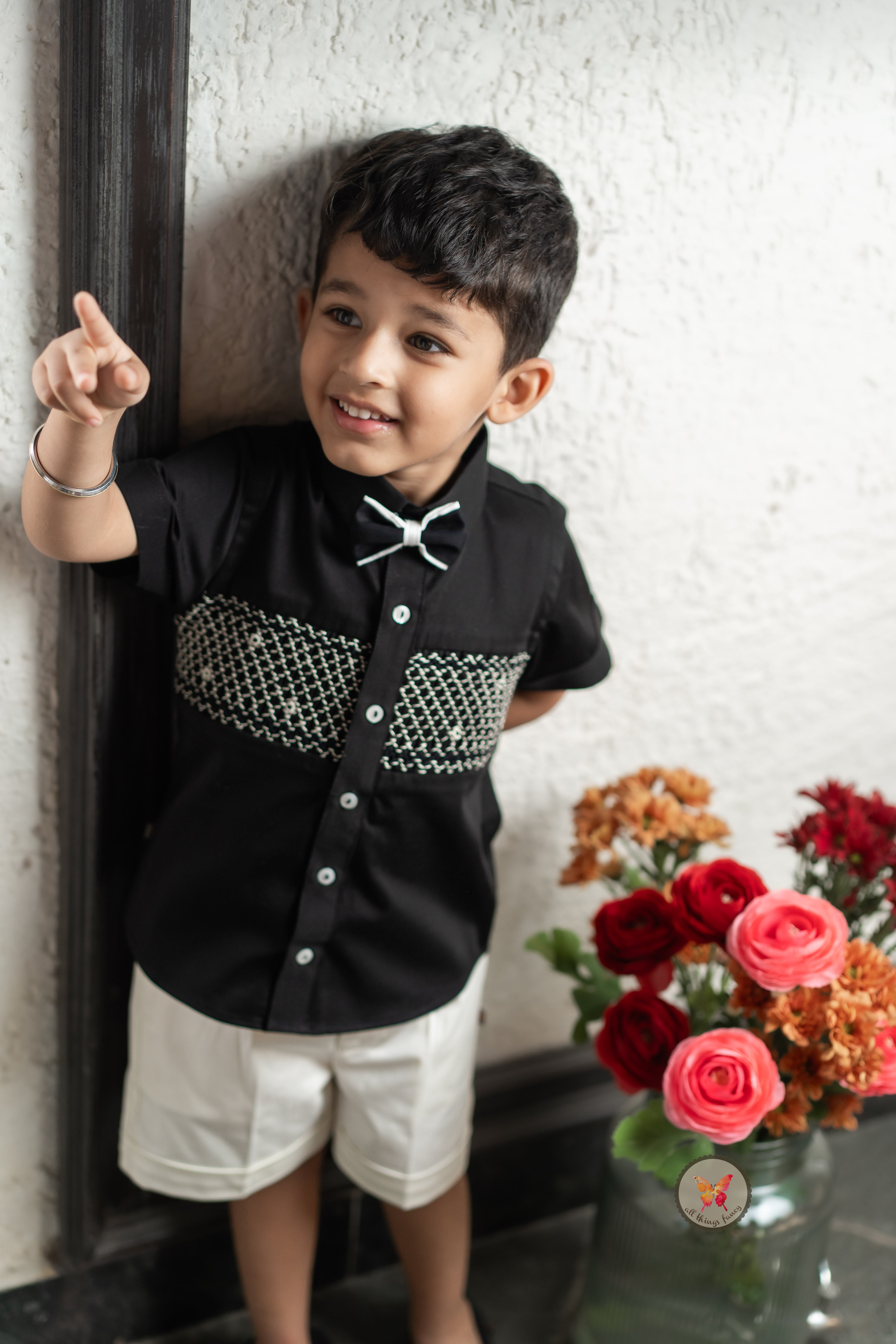 Monochrome Handsmocked Set