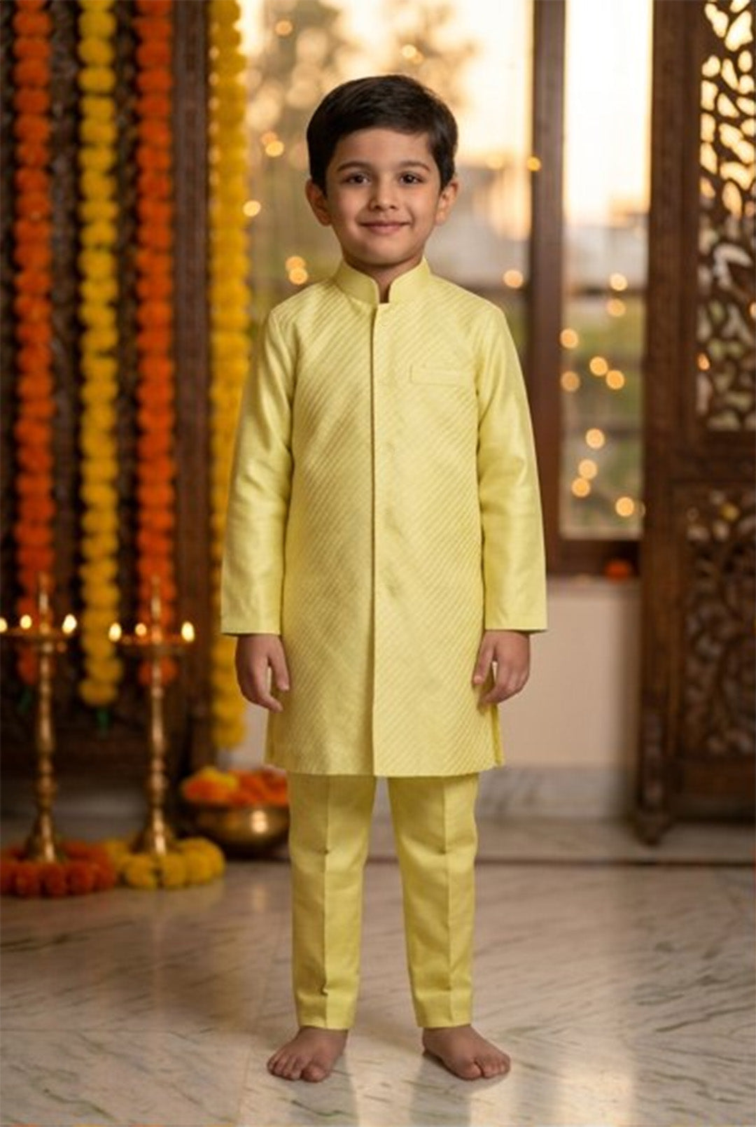 Pintucked Kurta set