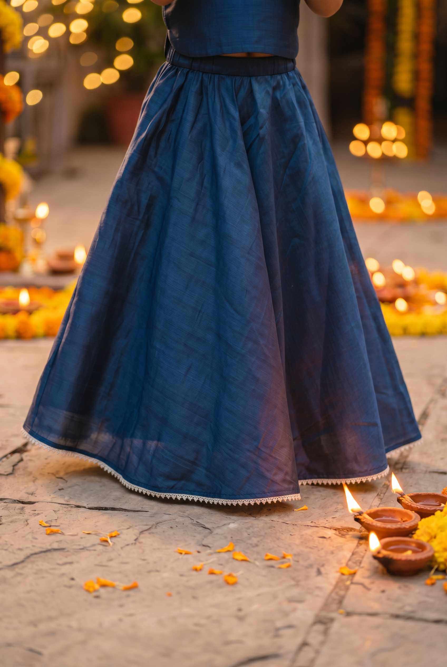 Sheeshewala Lehenga- Neela