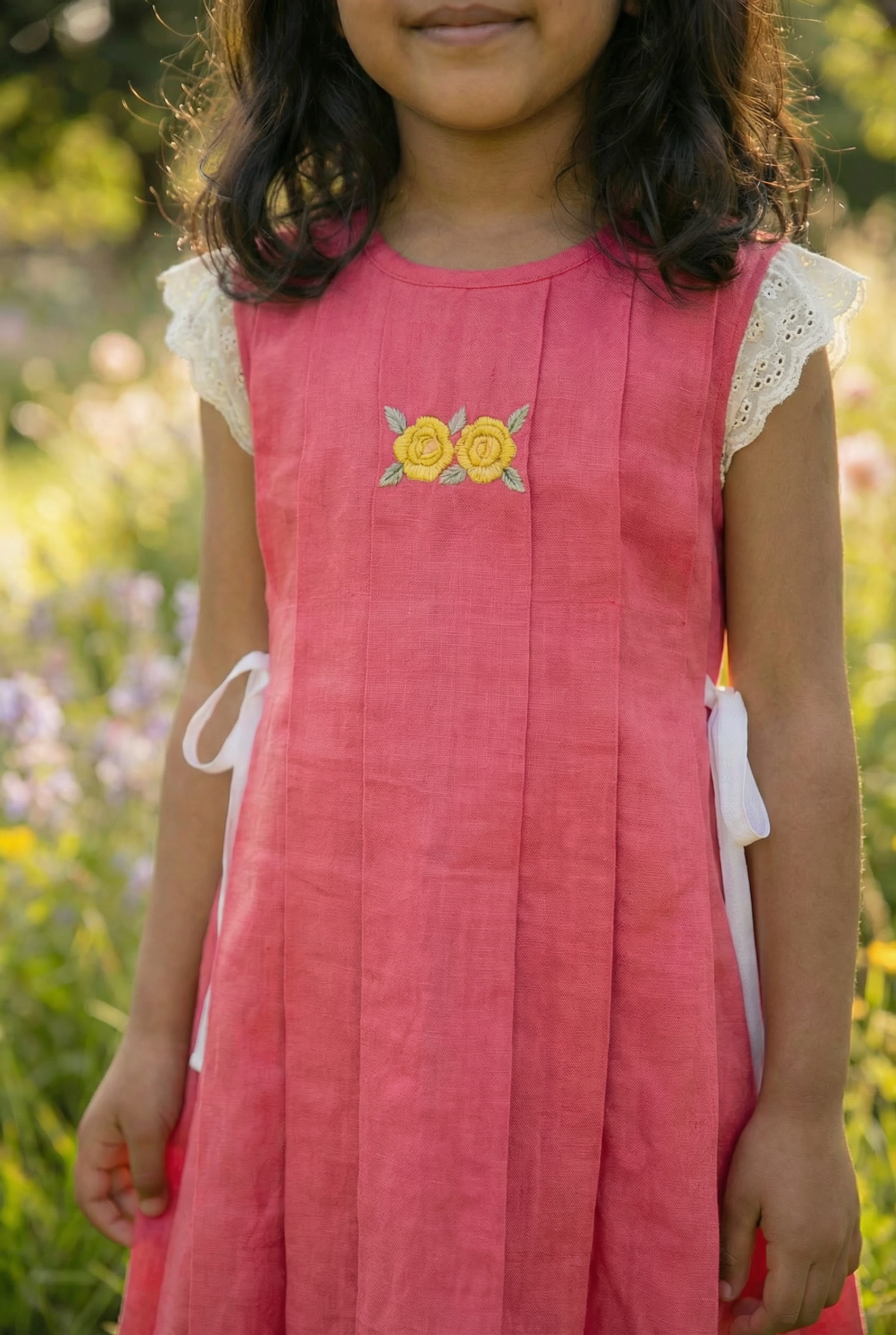 Box pleat tunic- Watermelom