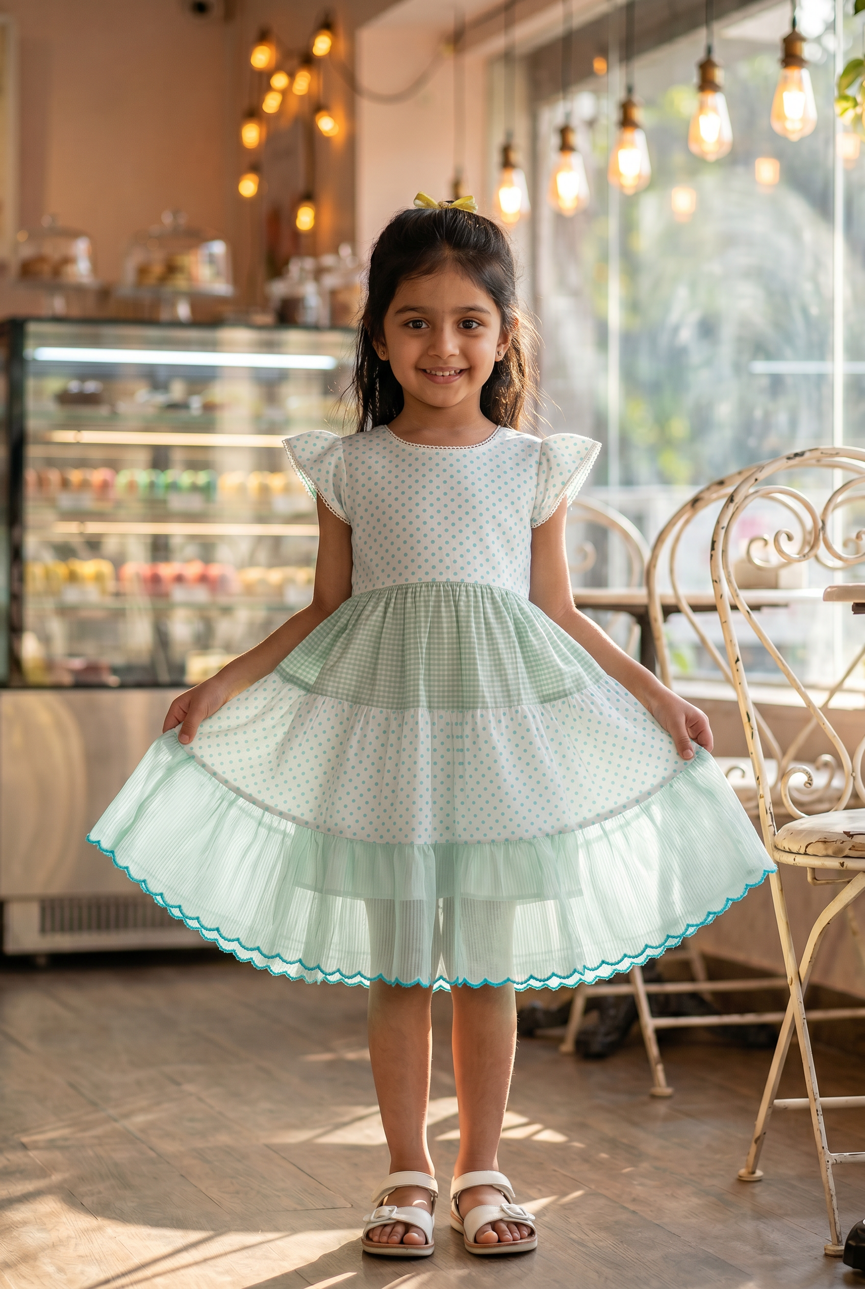 Sky Tiered Dress