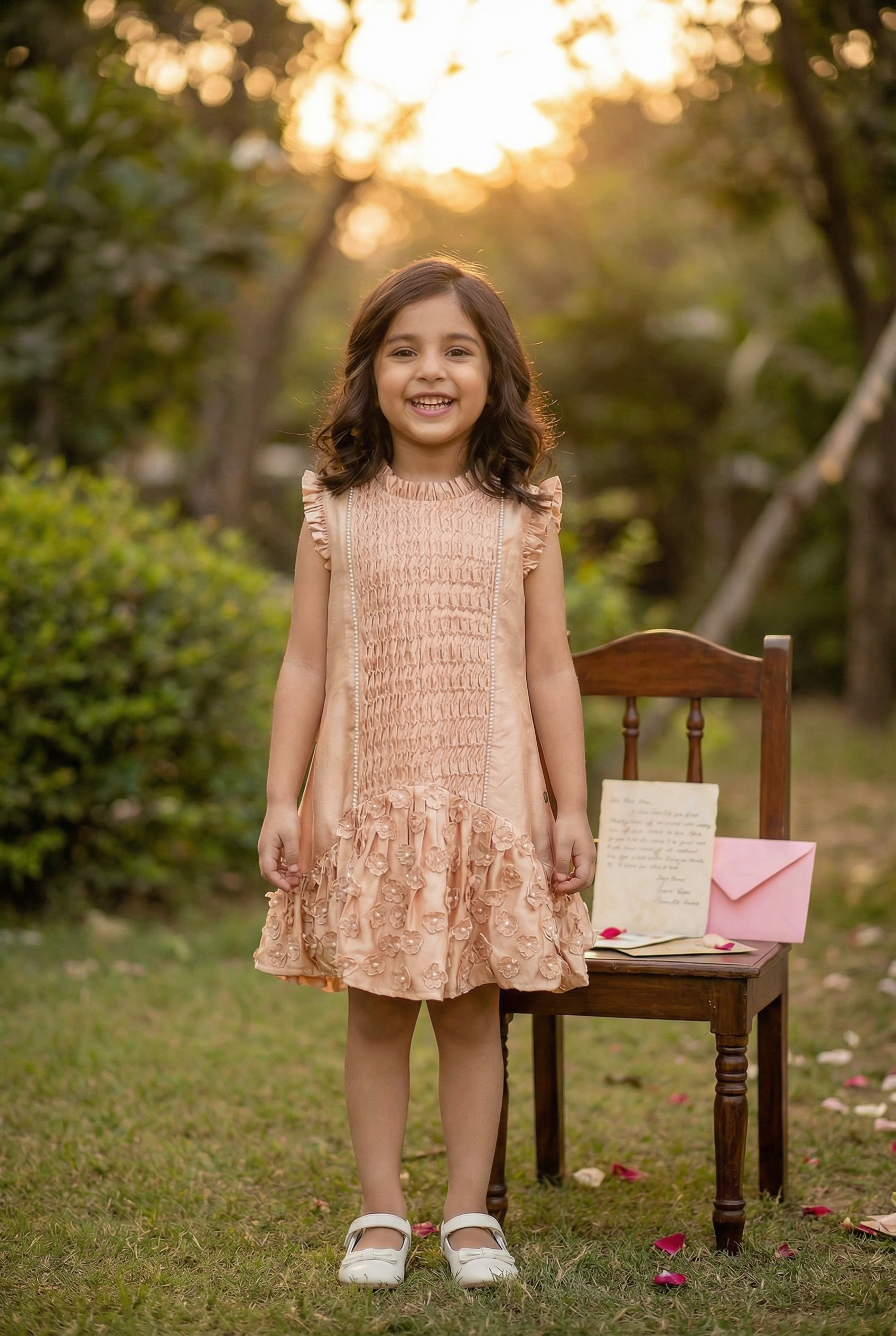 Heirloom Pearl- Nude dress