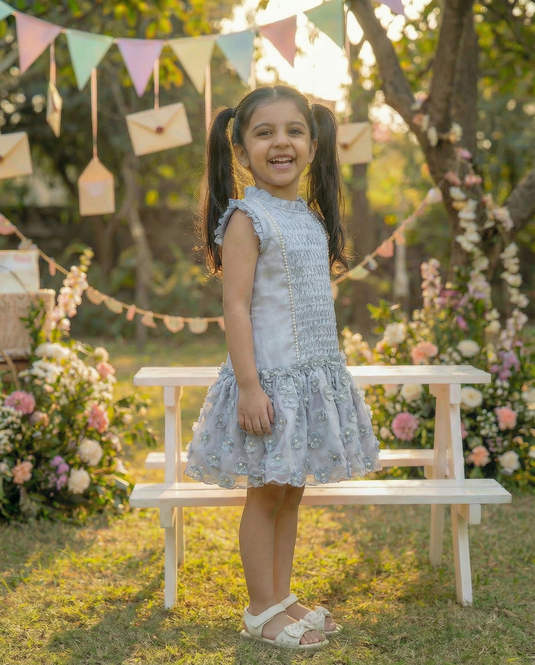 Heirloom Pearl- Sky dress
