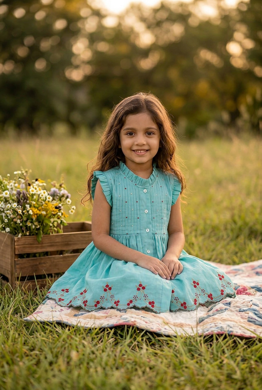 Urvi Dress blue