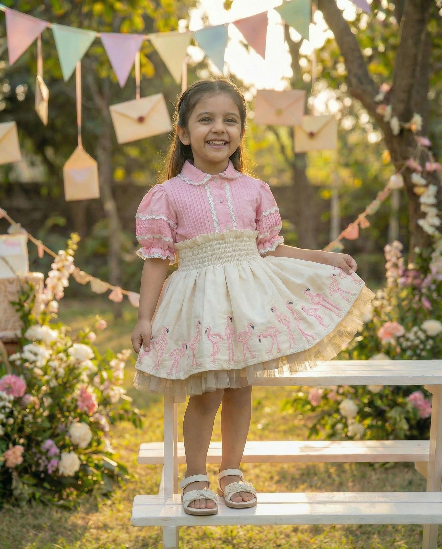 Dancing Flamingos Set dress