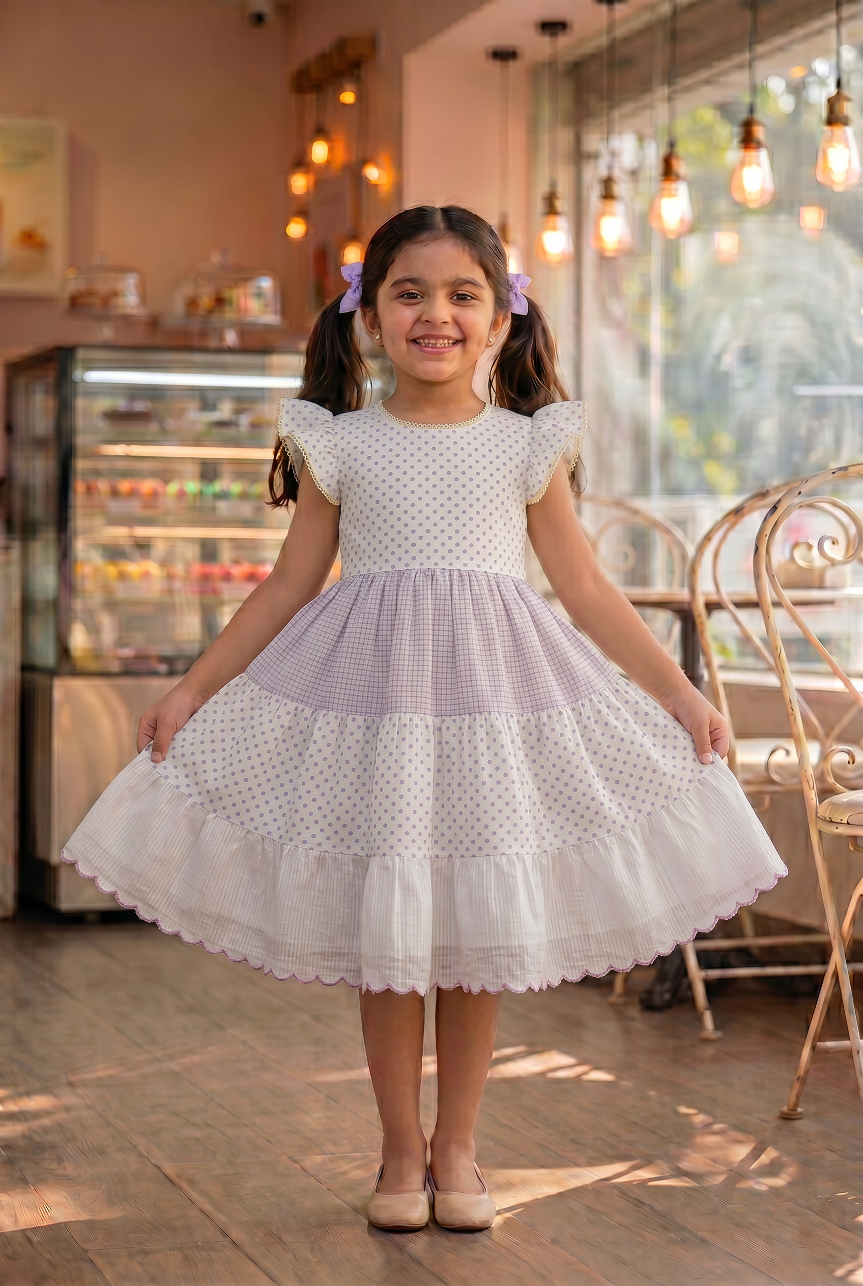 Lavender Tiered Dress