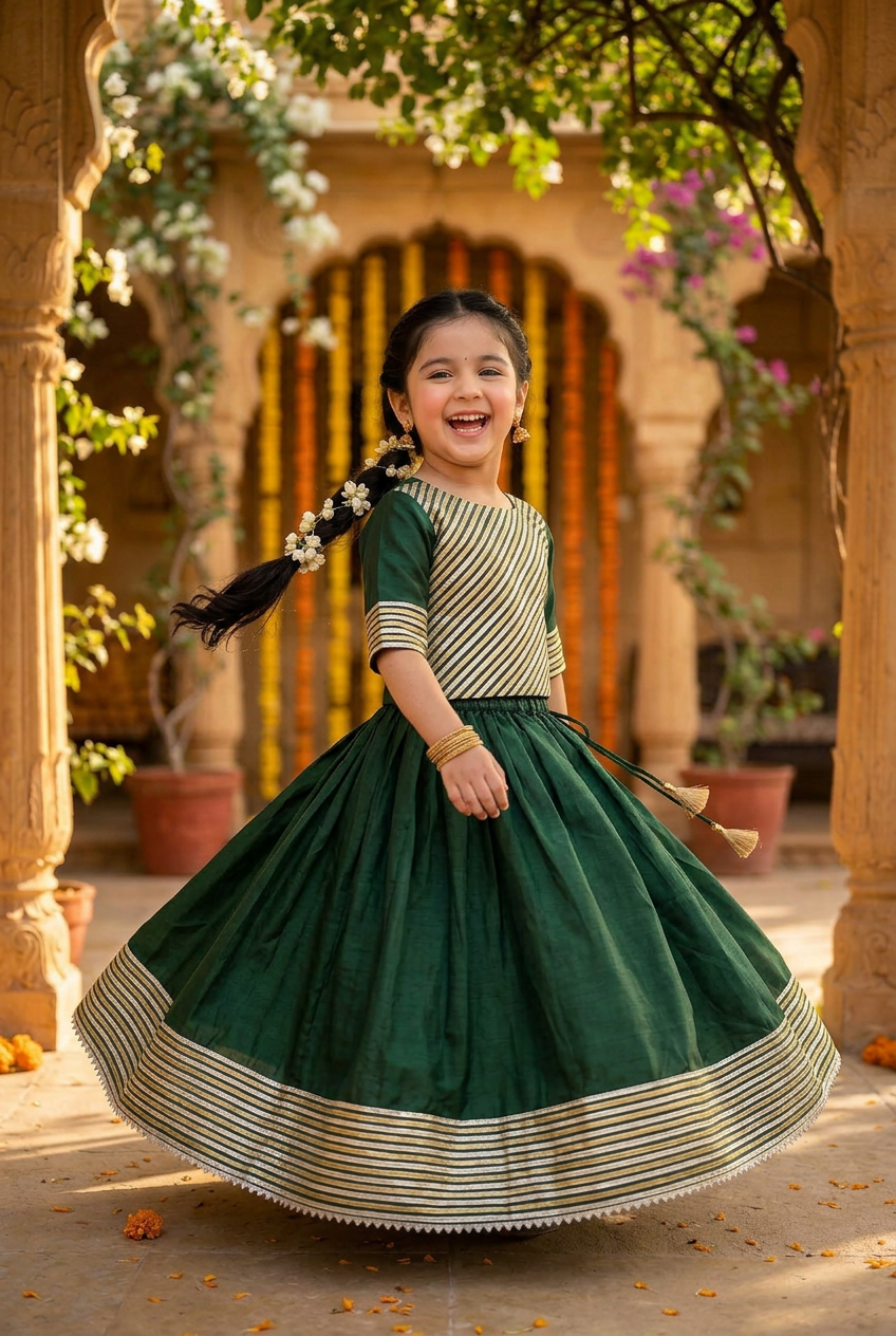 Hara Gota Lehenga
