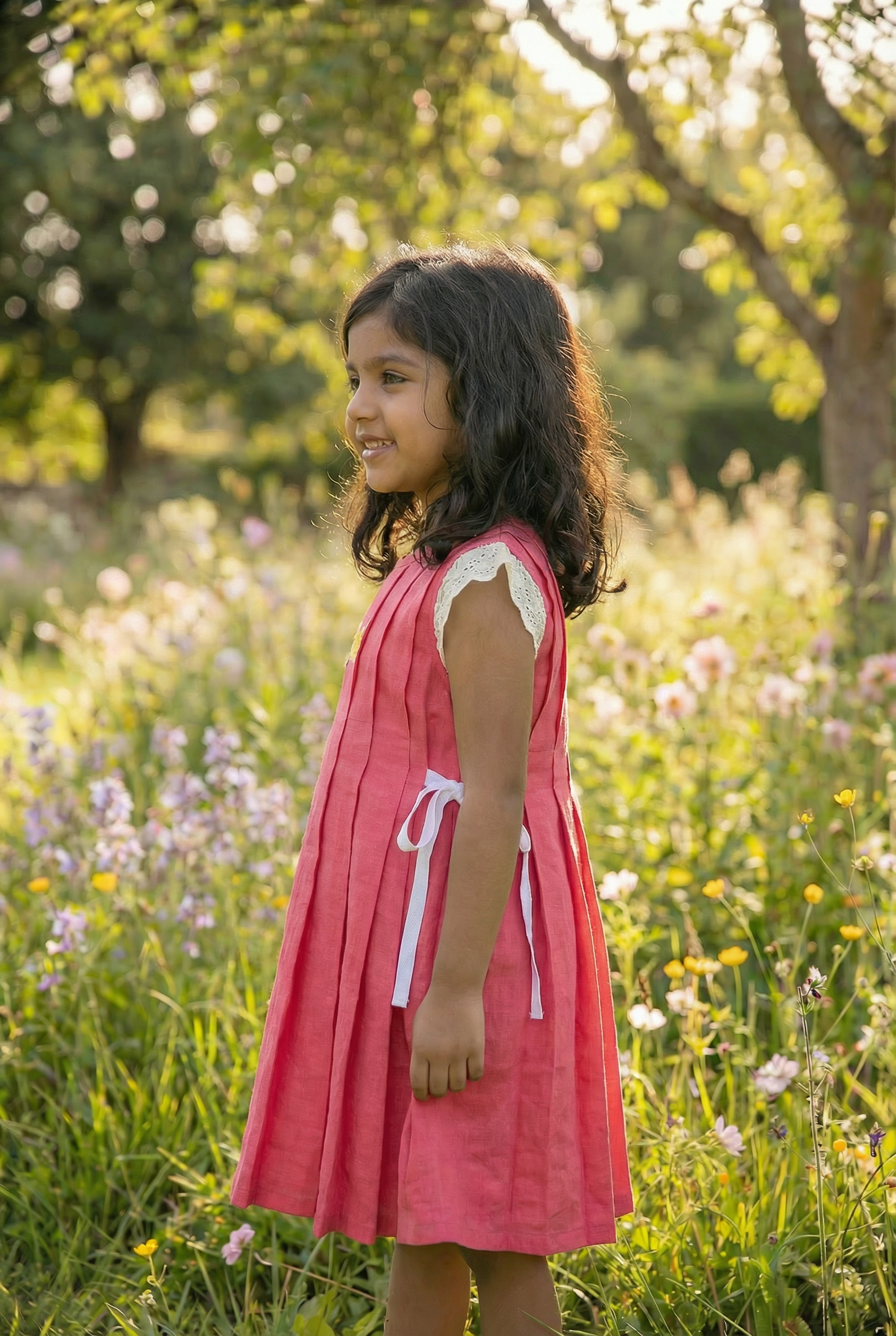 Box pleat tunic- Watermelom