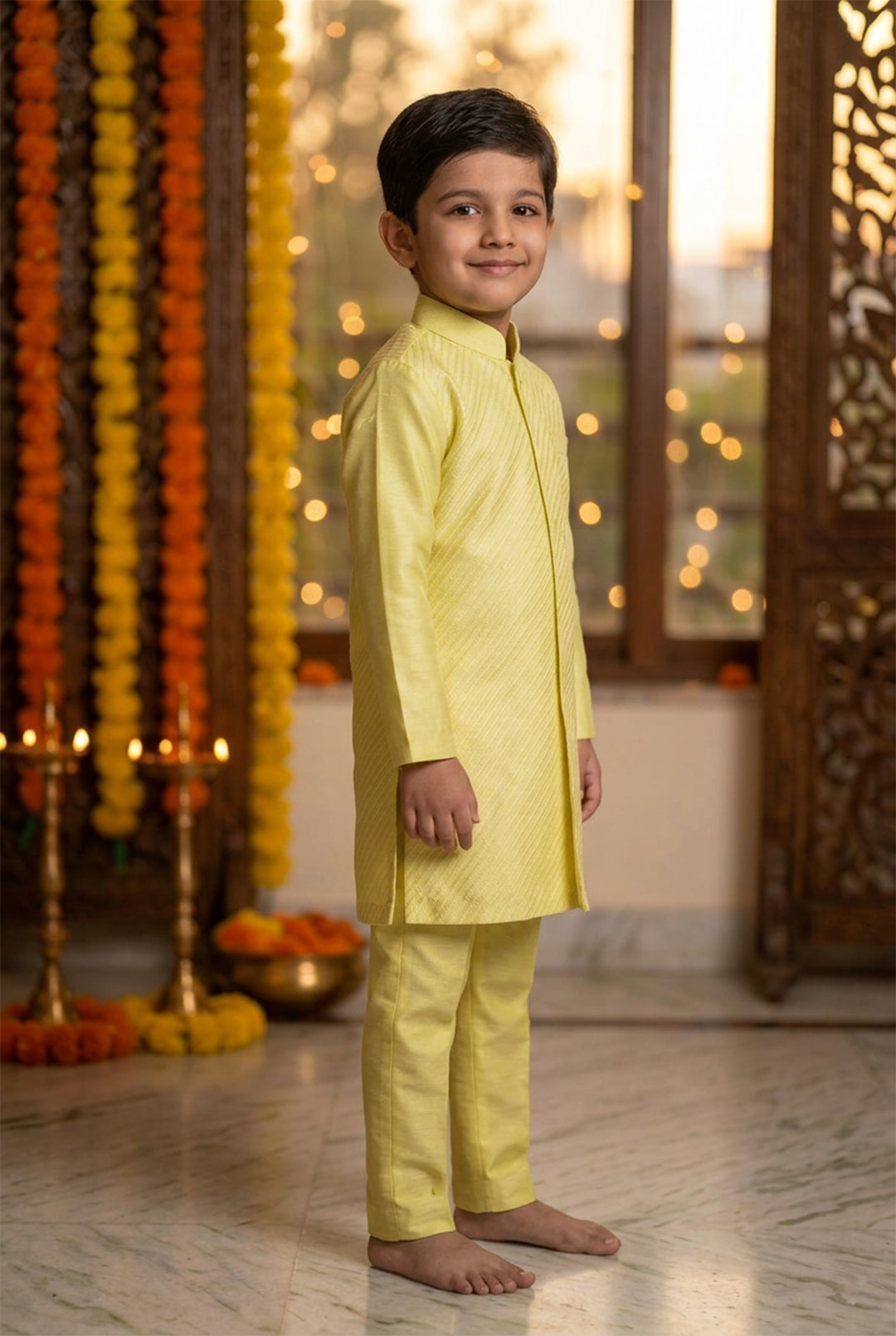 Pintucked Kurta set