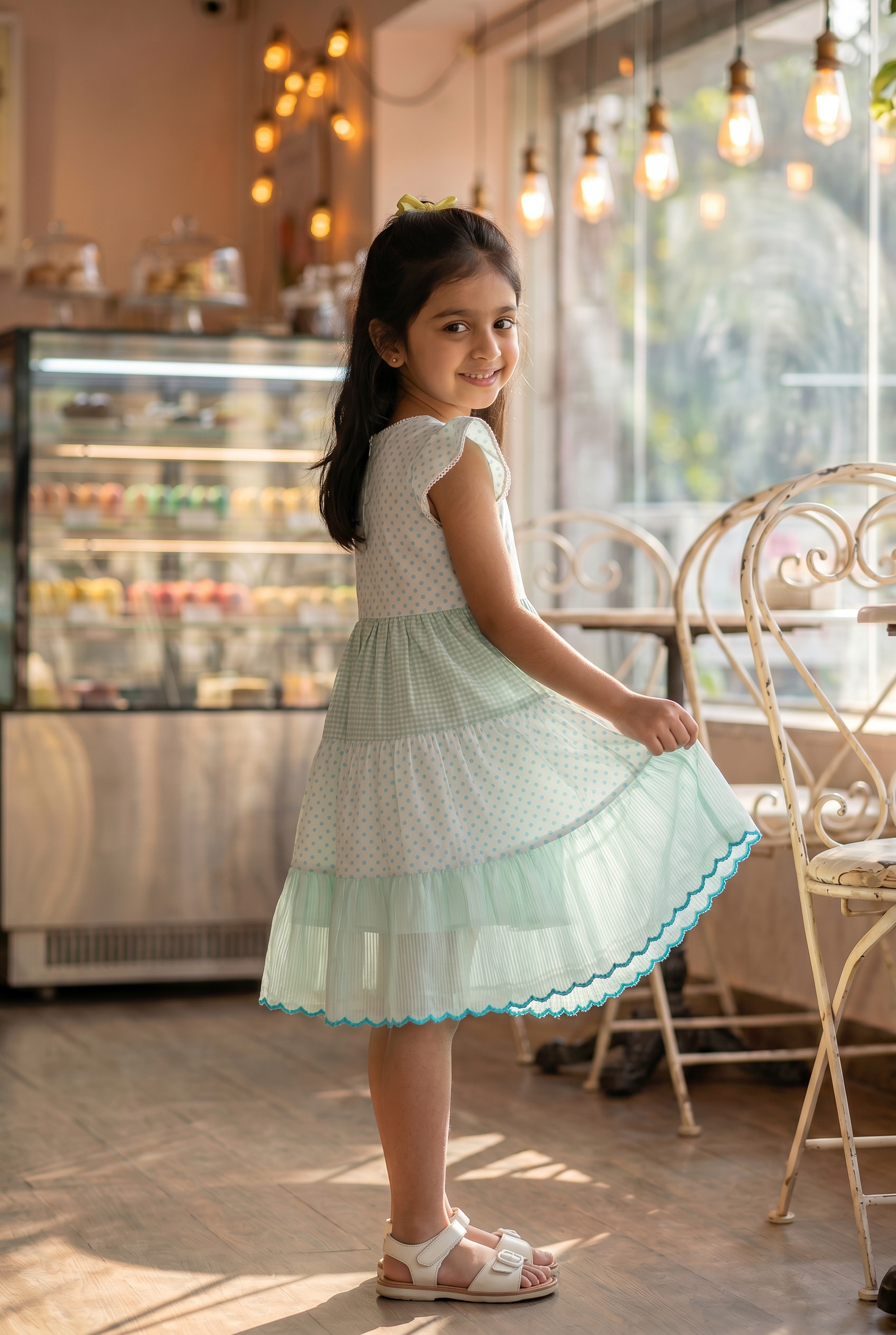 Sky Tiered Dress