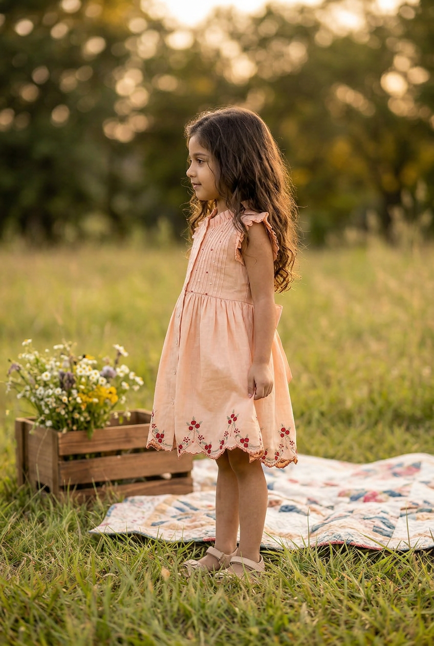 Urvi Dress peach