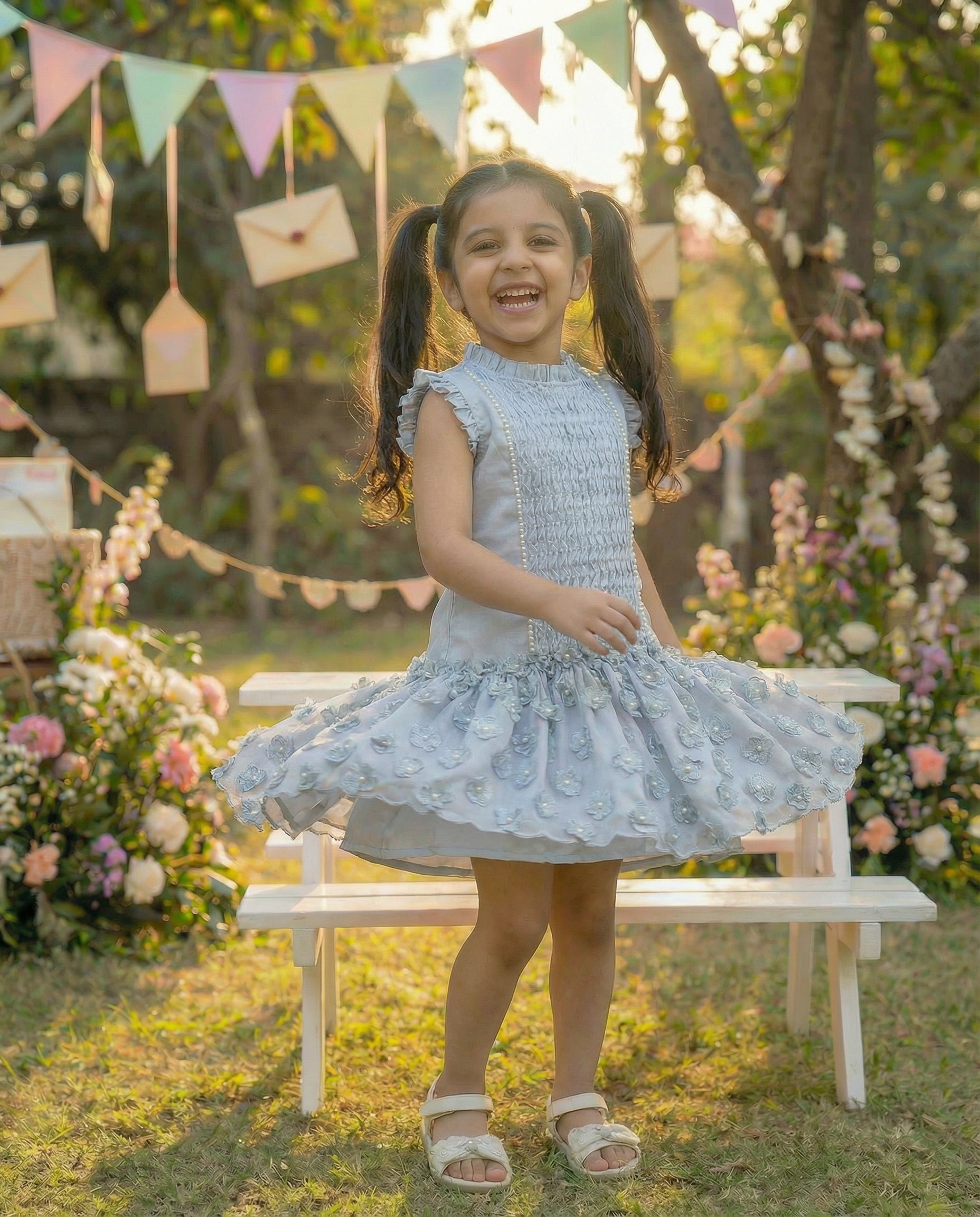 Heirloom Pearl- Sky dress