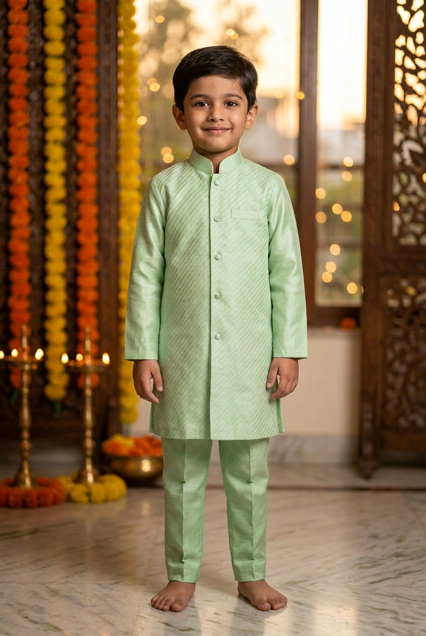 Pintucked Kurta set