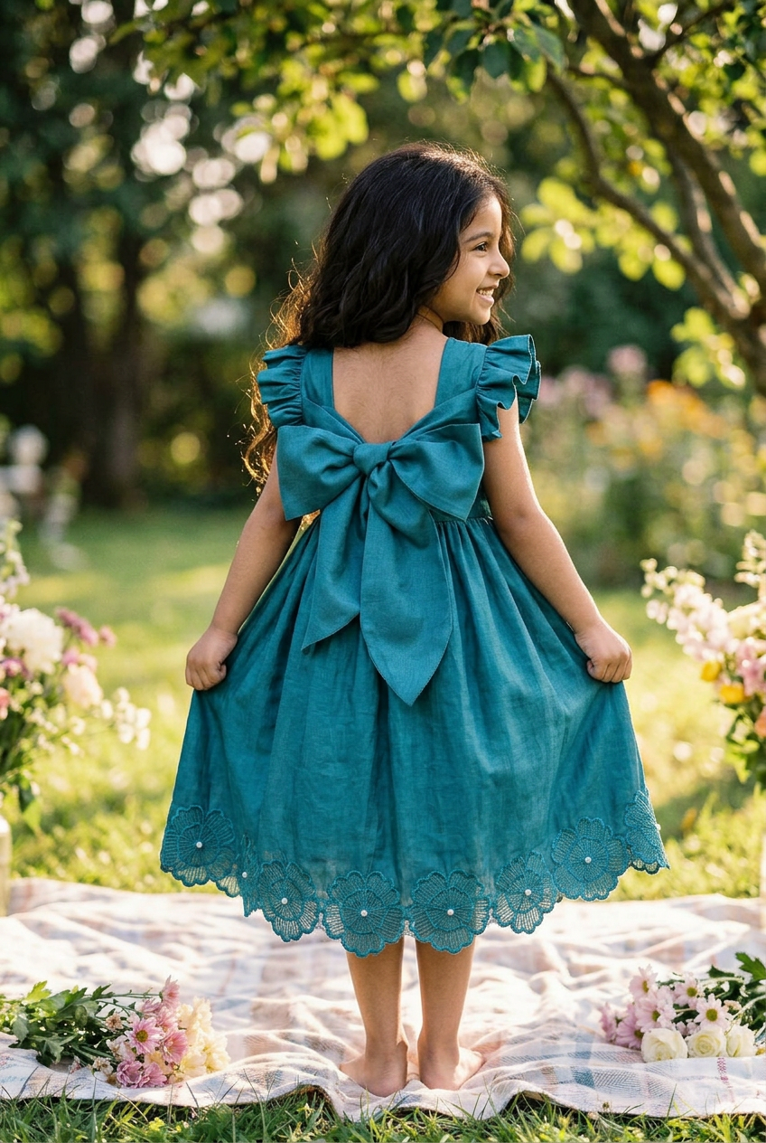 Floral Honeycomb dress