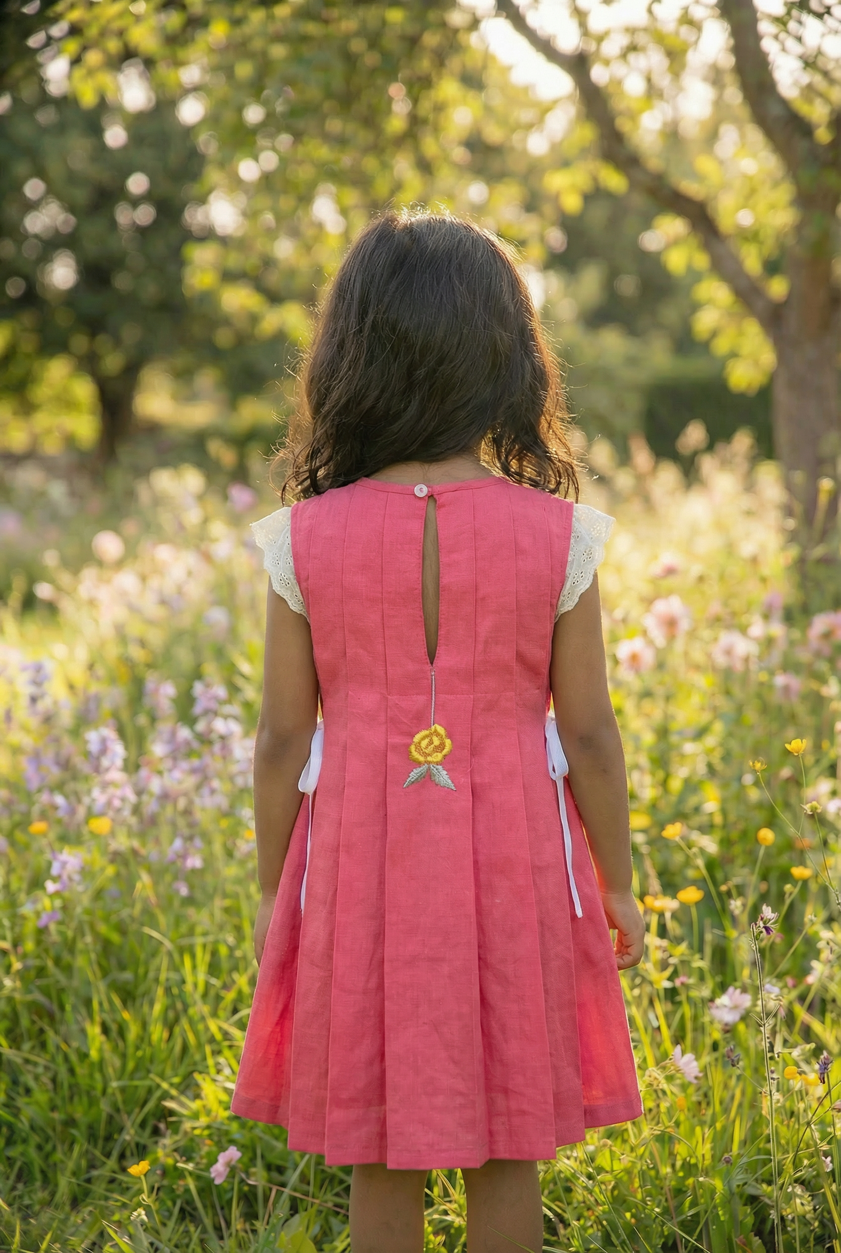 Box pleat tunic- Watermelom