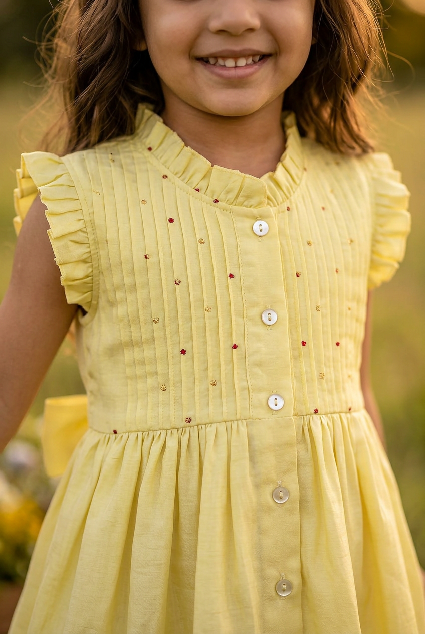 Urvi Dress Custard