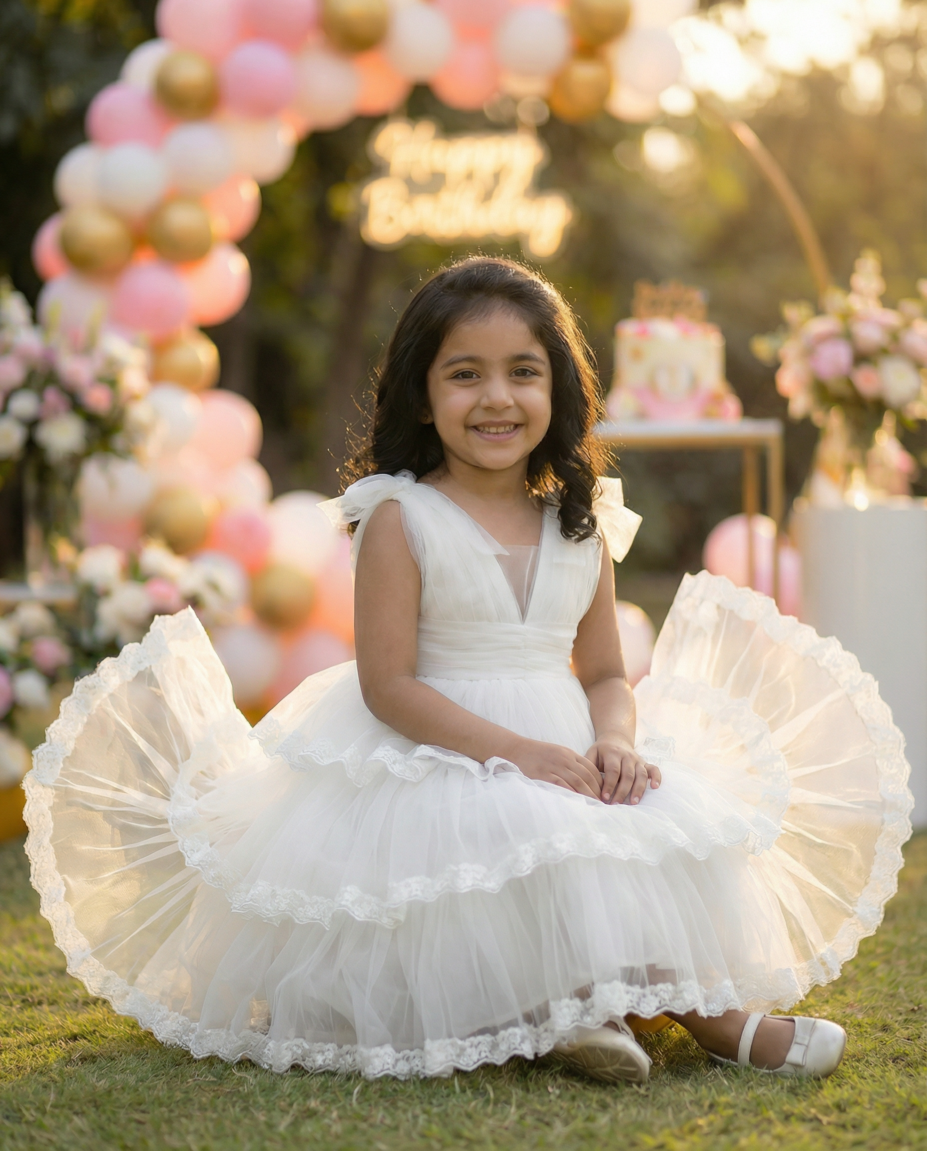 Cloud step dress