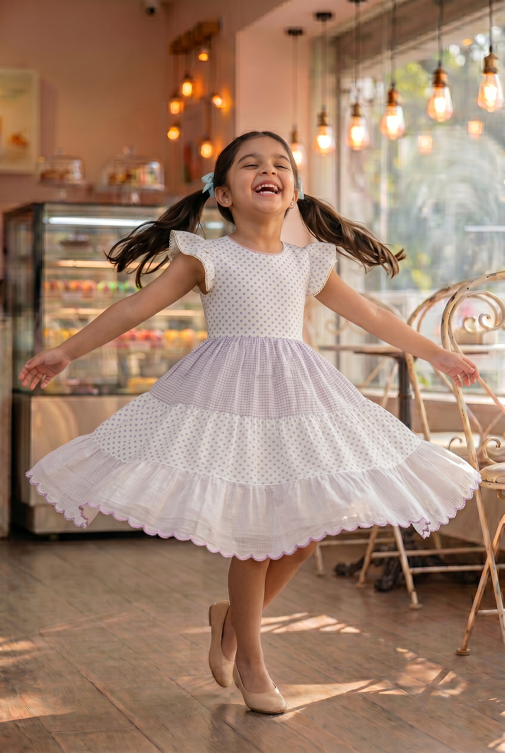 Lavender Tiered Dress