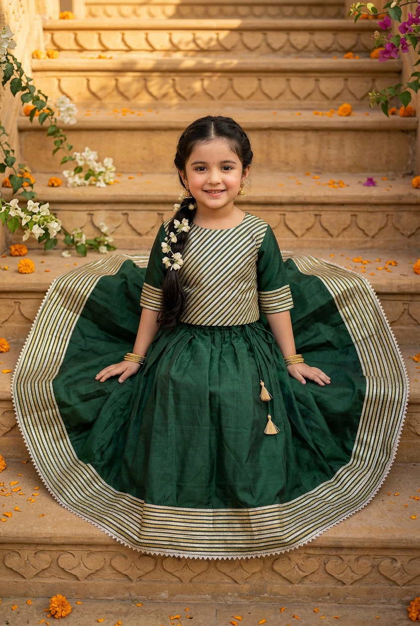 Hara Gota Lehenga