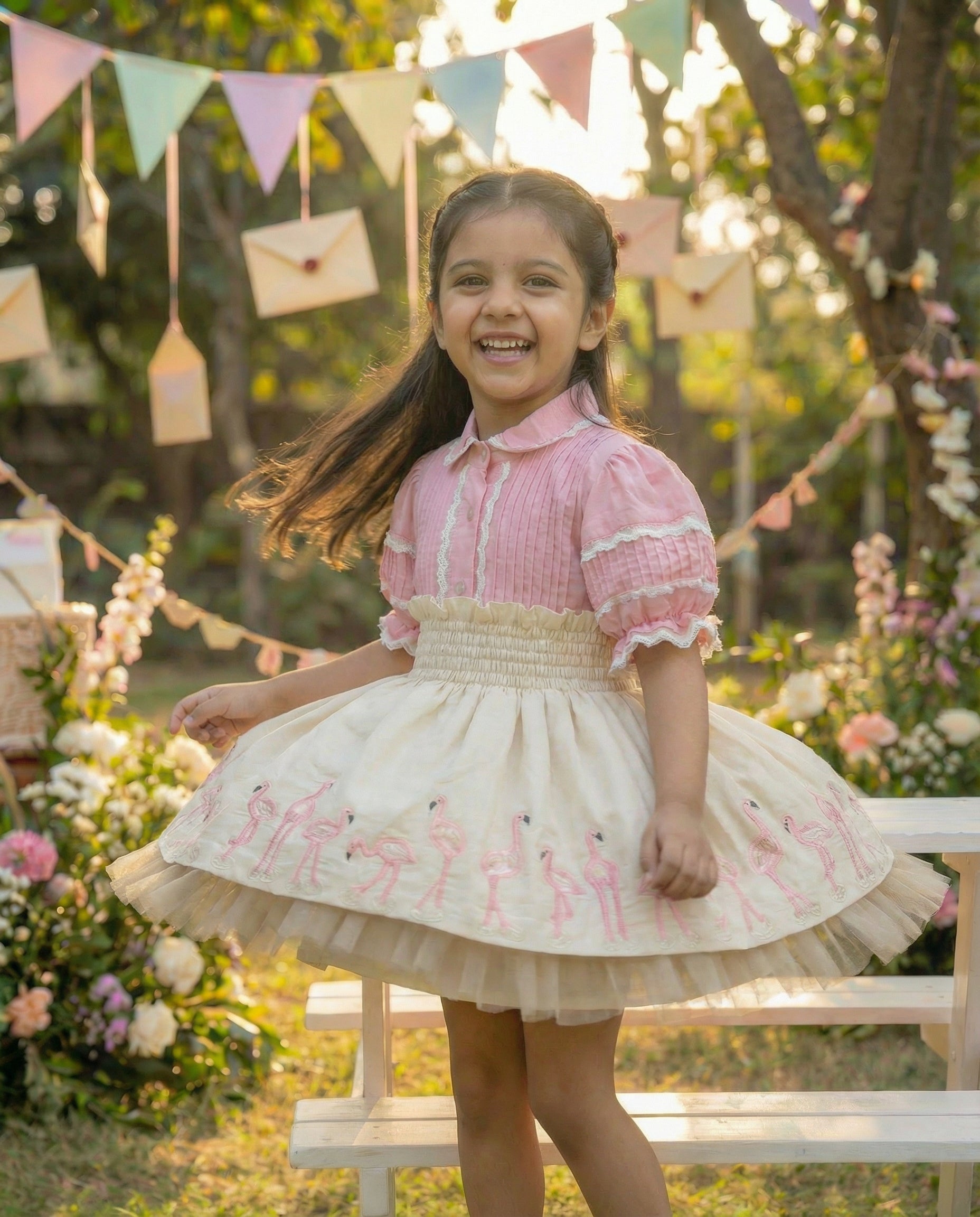 Dancing Flamingos Set dress