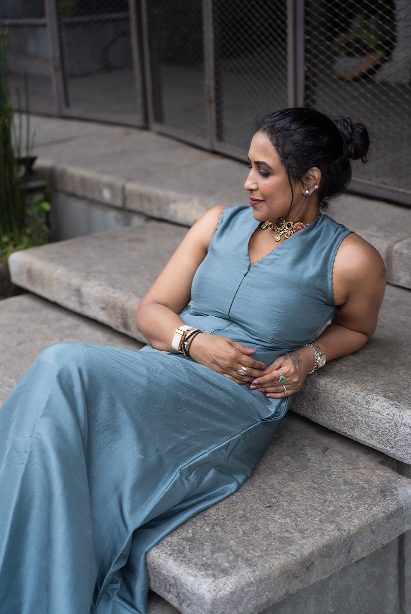 Meera Teal jumpsuit