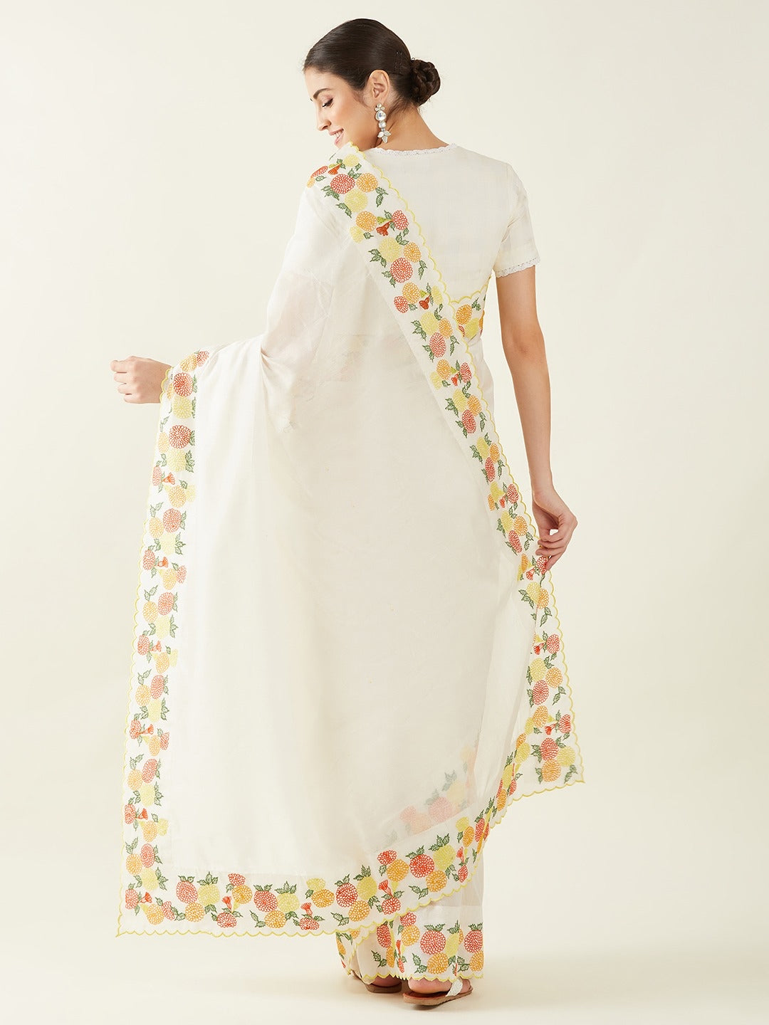 Gendha|Marigold Saree