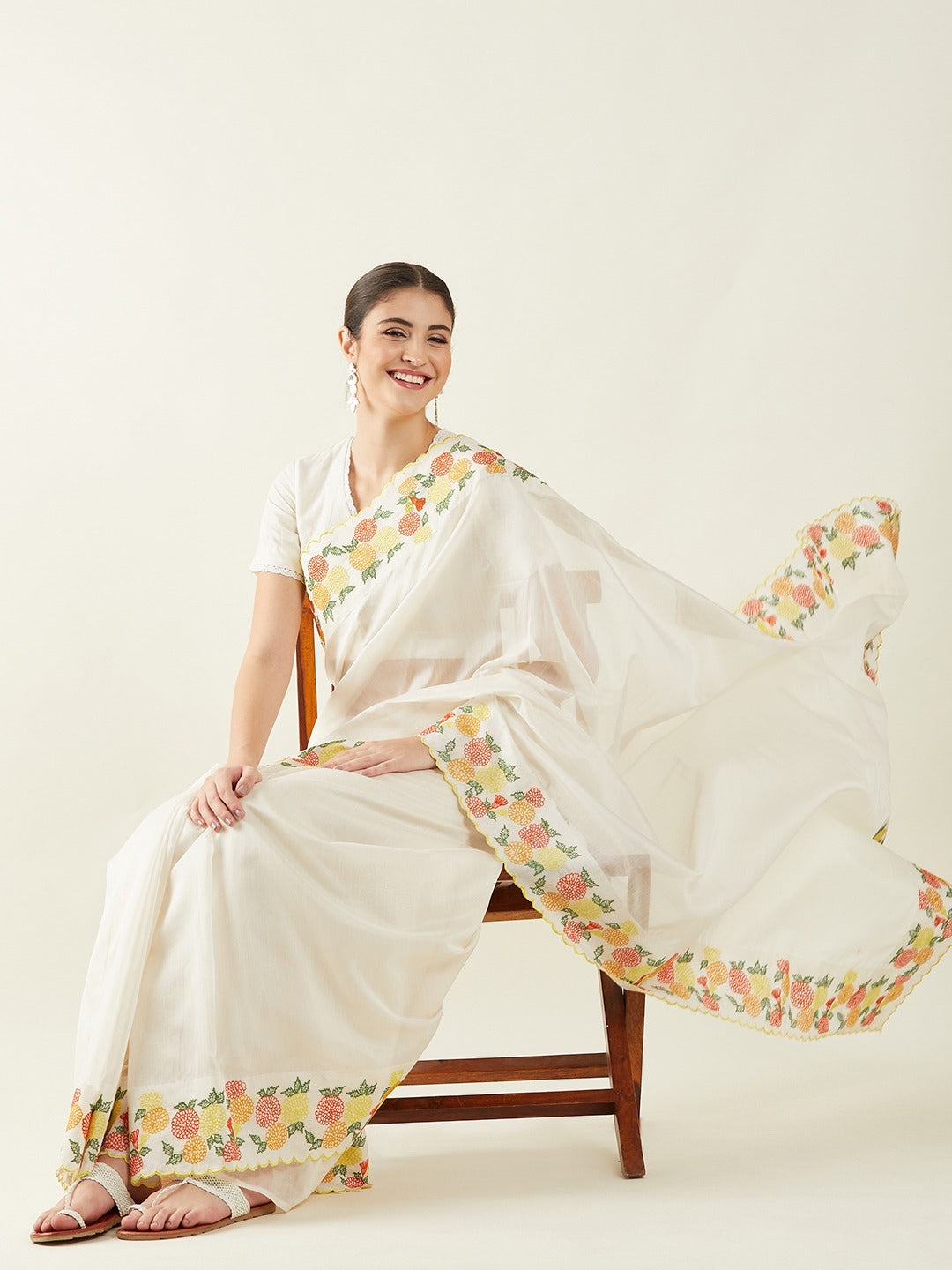 Gendha|Marigold Saree
