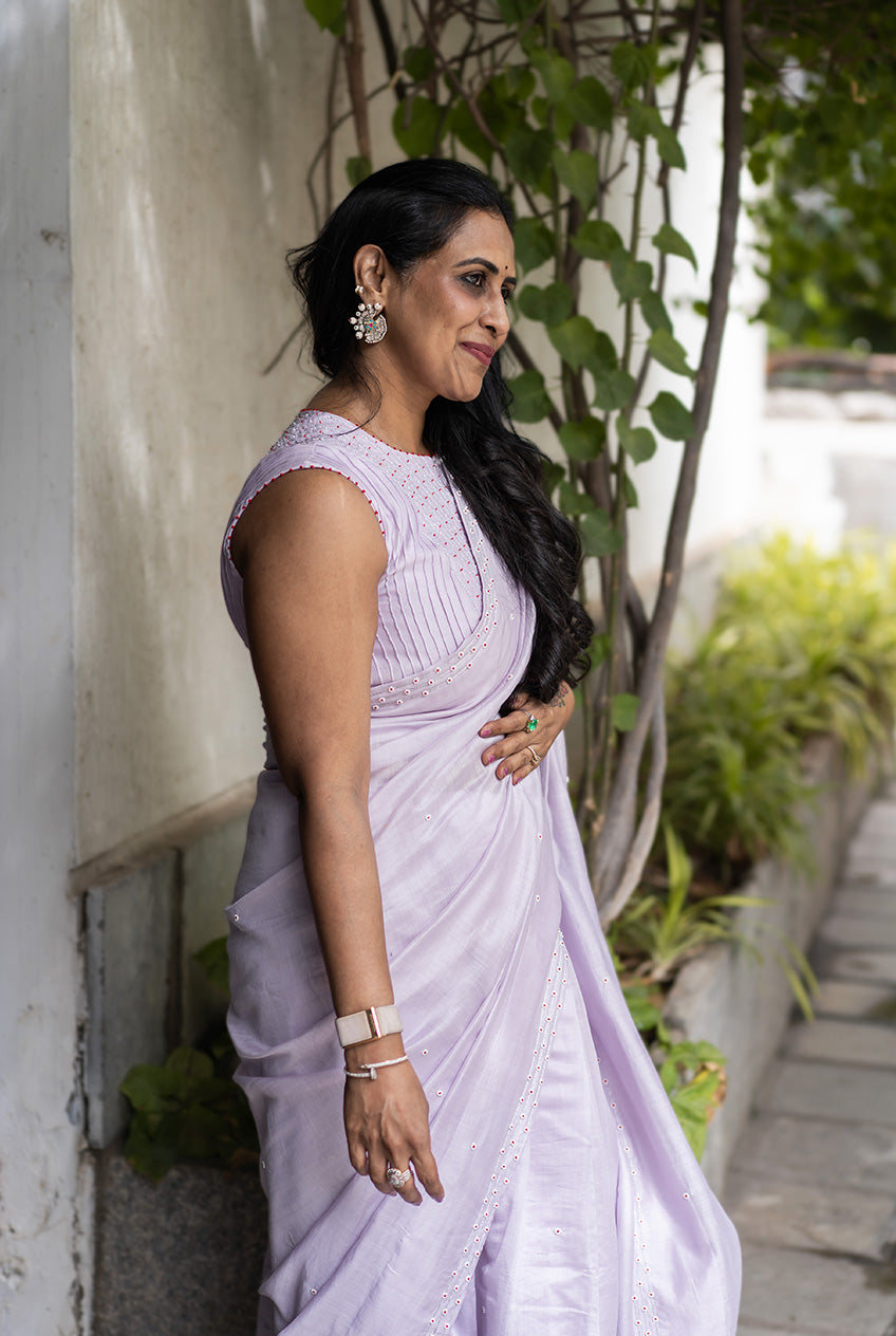 Lavender Earl Grey Tea Sari