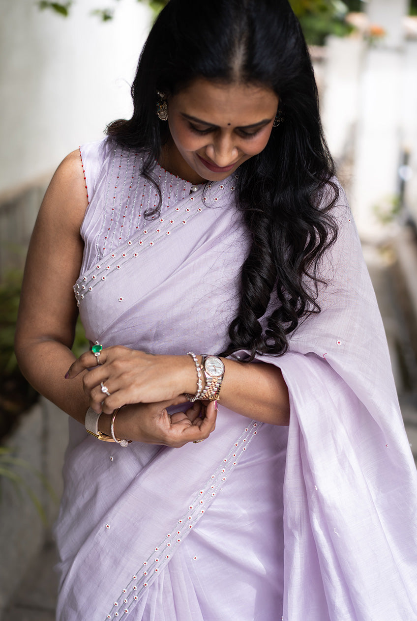Lavender Earl Grey Tea Sari