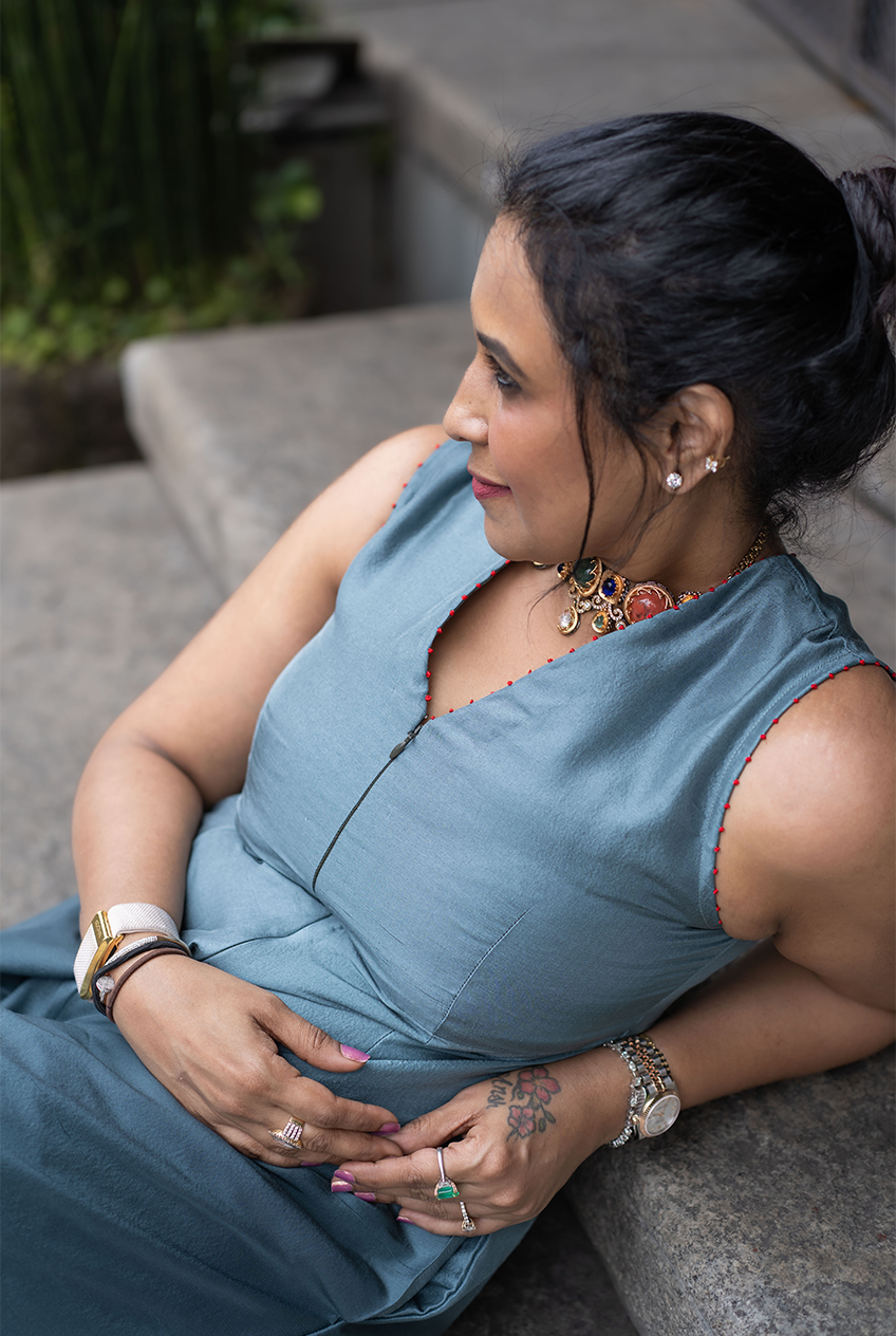 Meera Teal jumpsuit