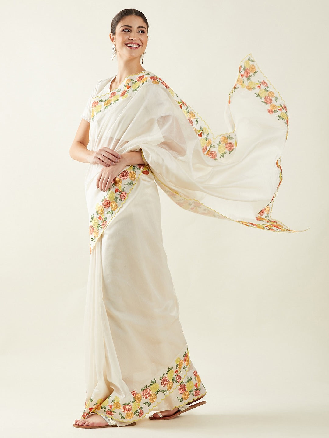Gendha|Marigold Saree