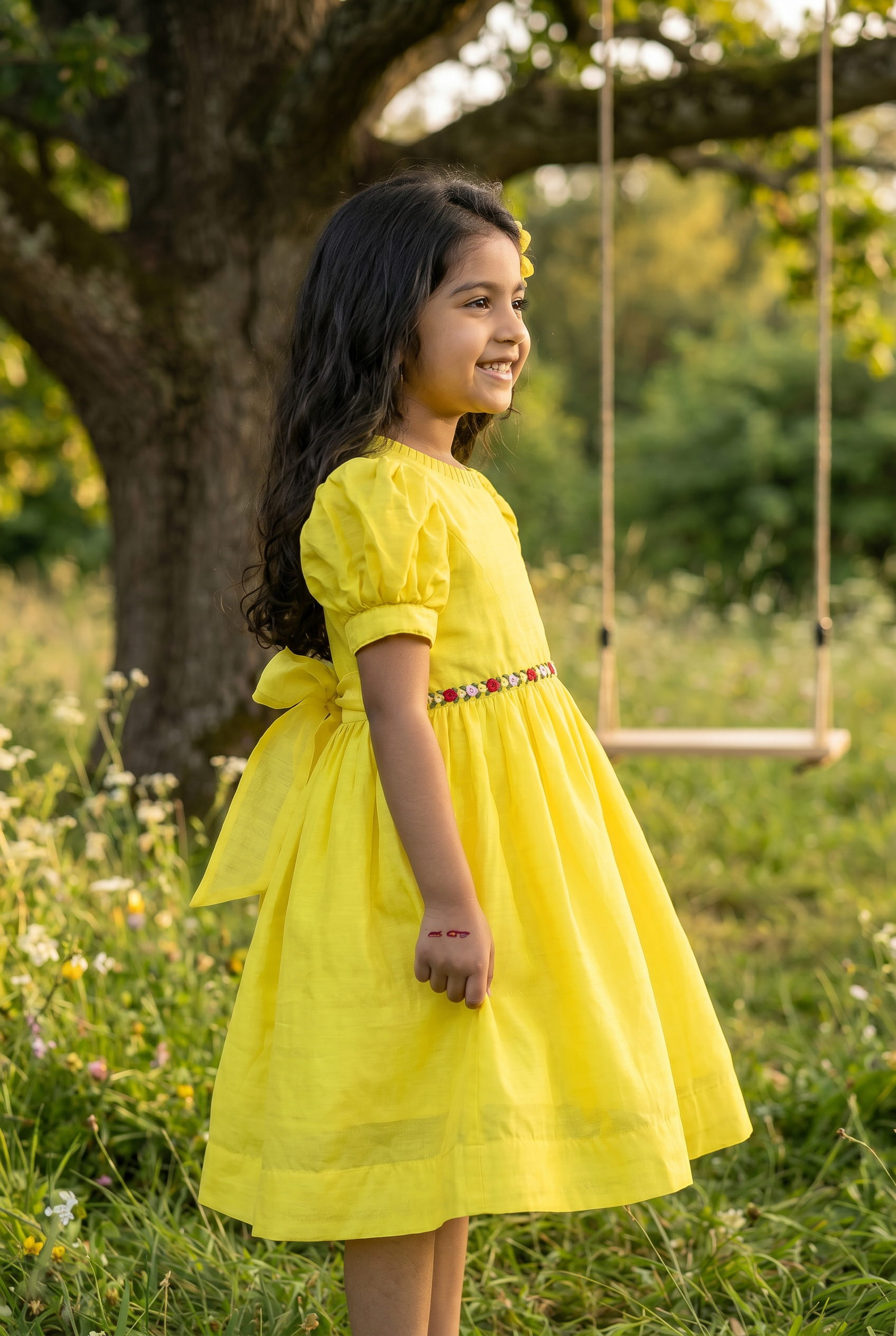 Sunshine Rosette Dress