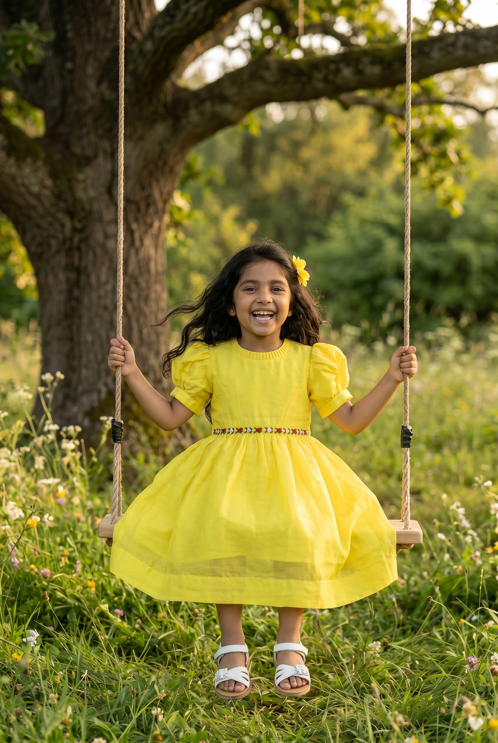Sunshine Rosette Dress