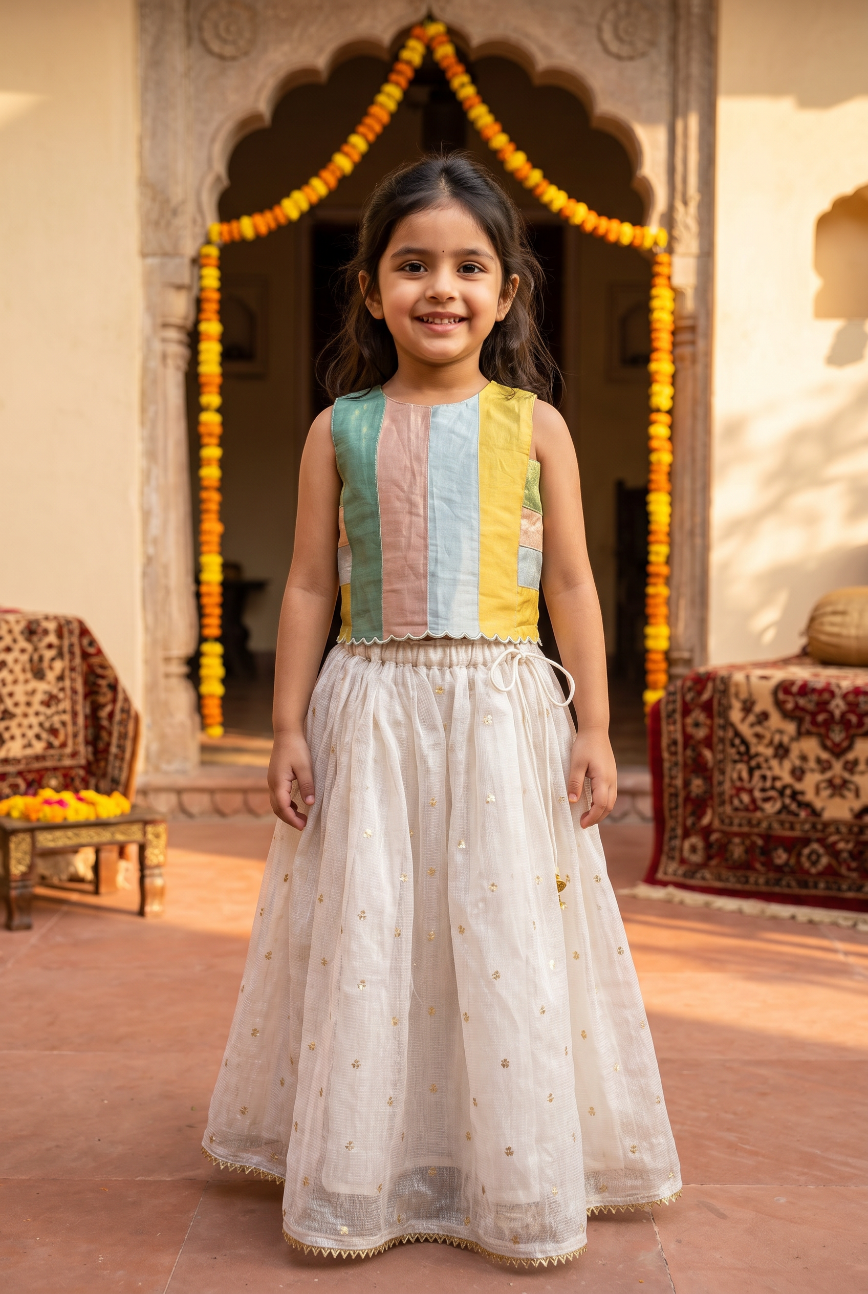 Star & sparkle lehenga-silver