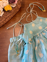 Load image into Gallery viewer, Festive Polka &amp; Checks set- Blue
