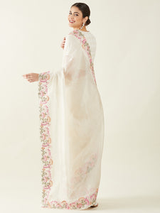Gulnaar| Carnation Saree