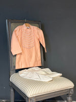 Load image into Gallery viewer, Moti wala kurta set- peach
