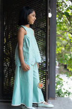 Load image into Gallery viewer, The Phool Sharara Set - Soft Teal
