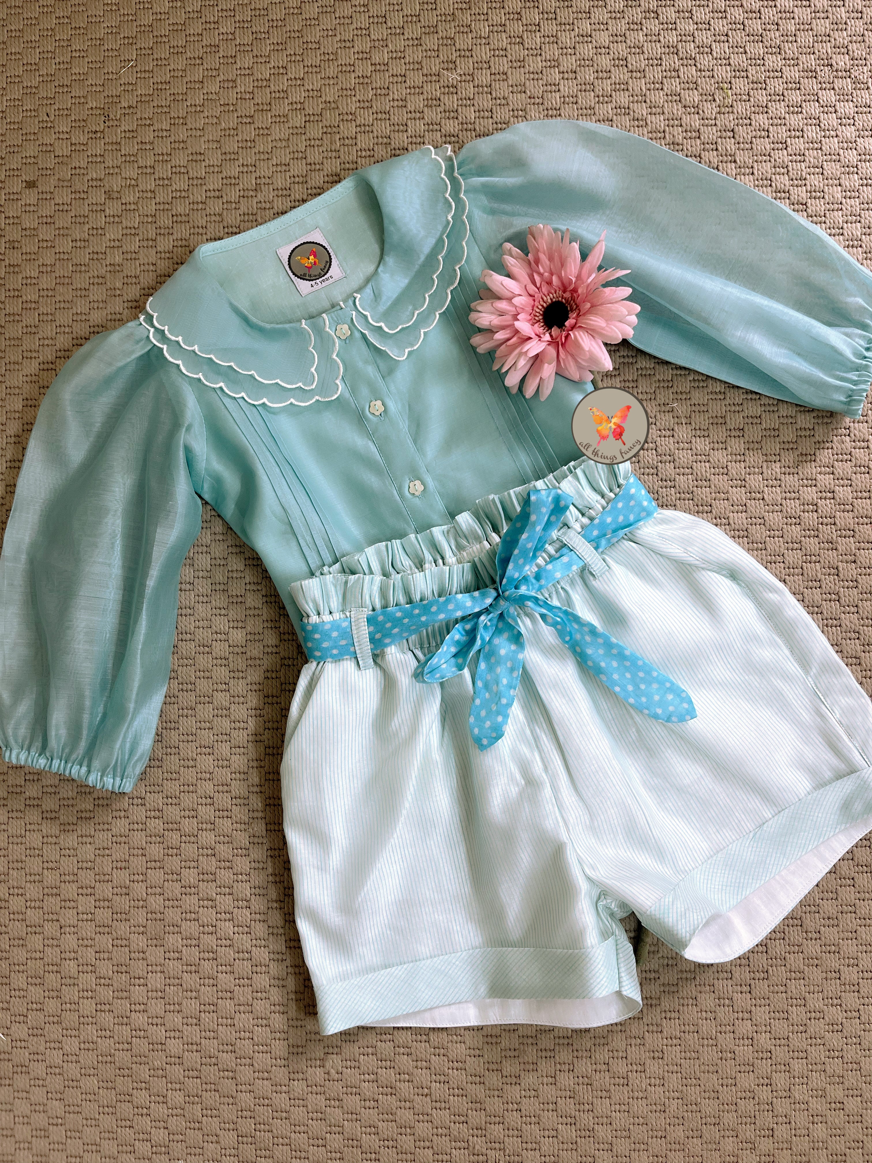 The Raindrop Shorts Set
