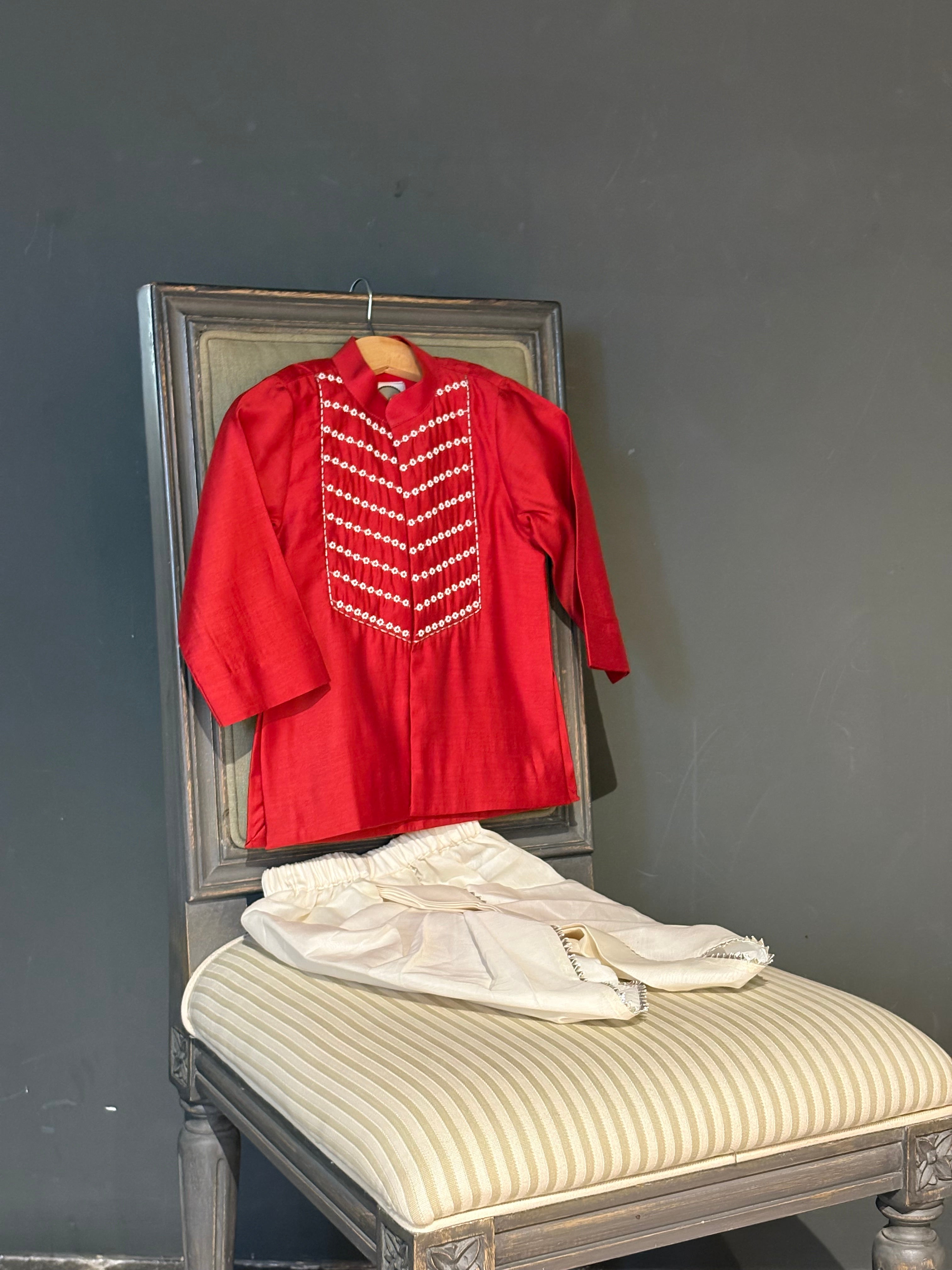 Motiwala Kurta set- Laal