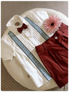 Mock Suspenders Boy Set