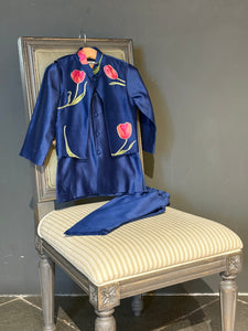 Tulip Garden Set- Deep Blue