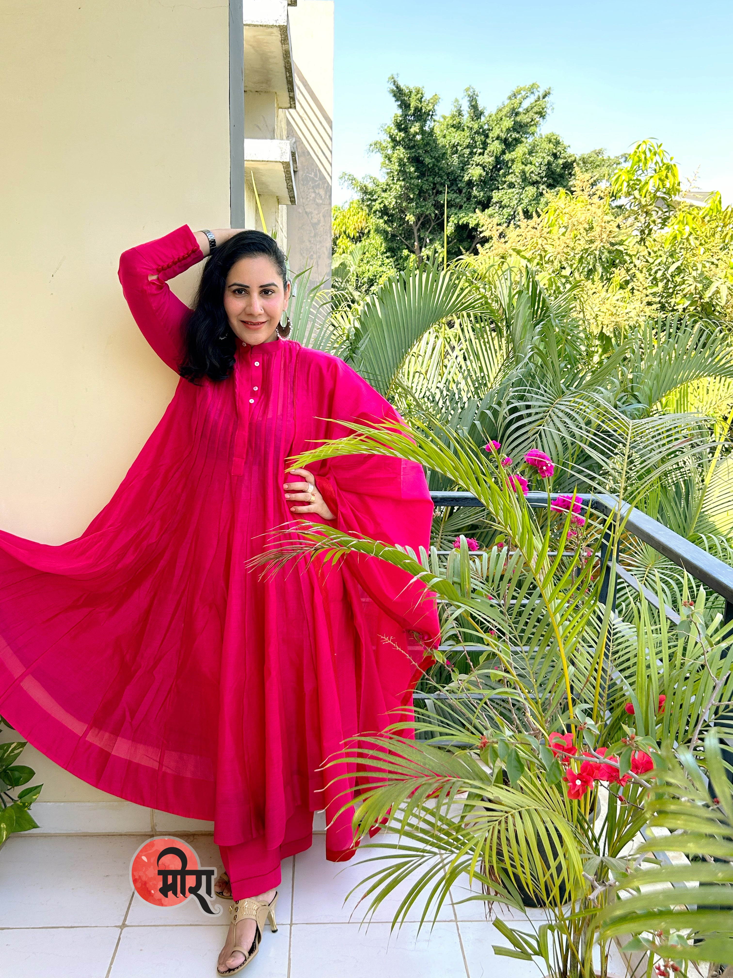 Rani Sa Kalidar Kurta set