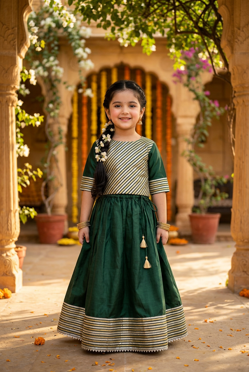 Hara Gota Lehenga