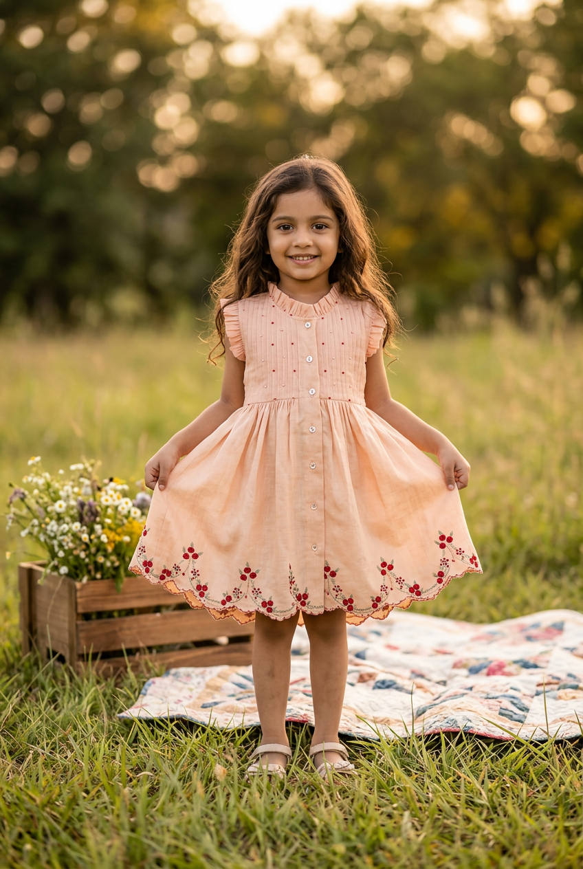 Urvi Dress peach
