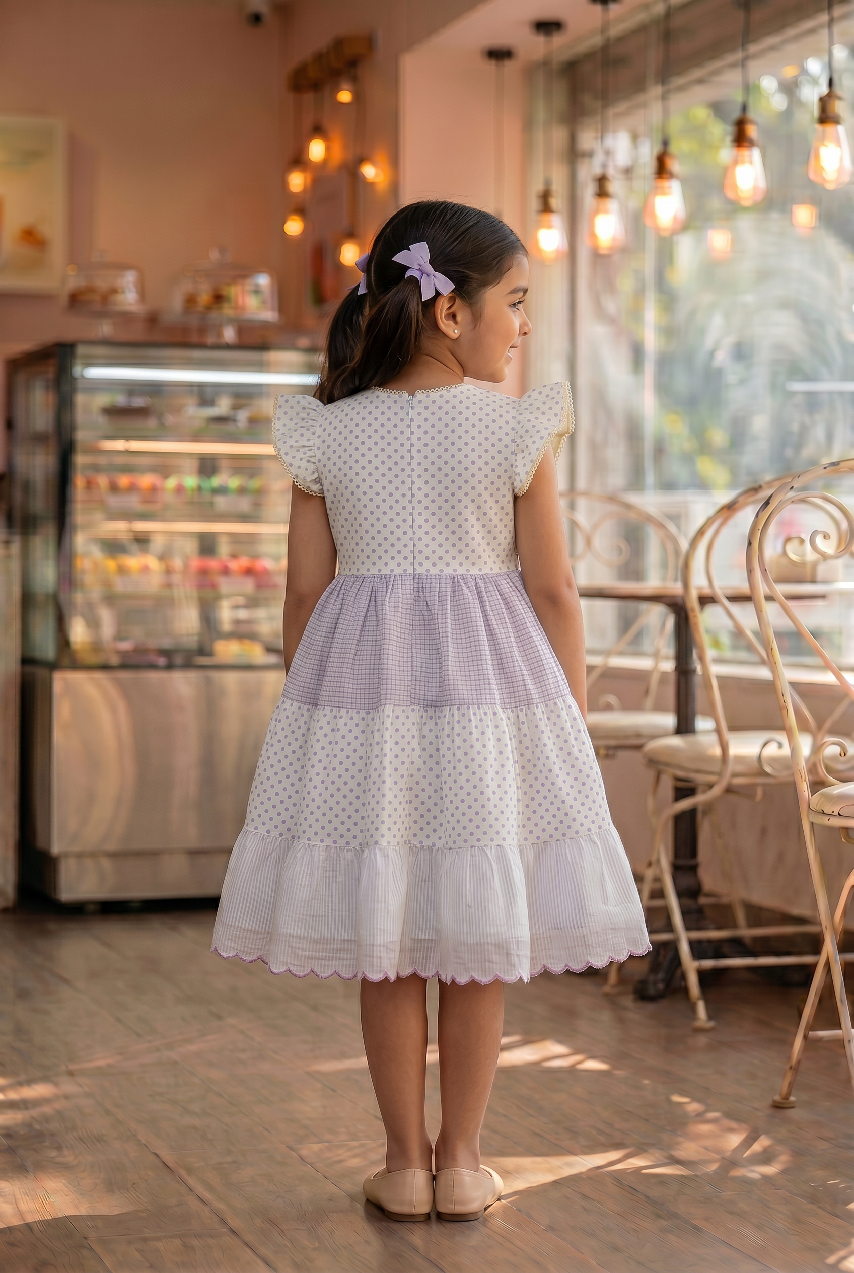 Lavender Tiered Dress