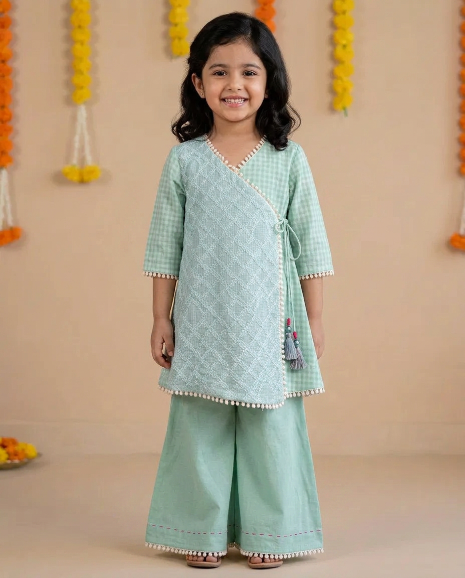 Mishri kurta set-Mint