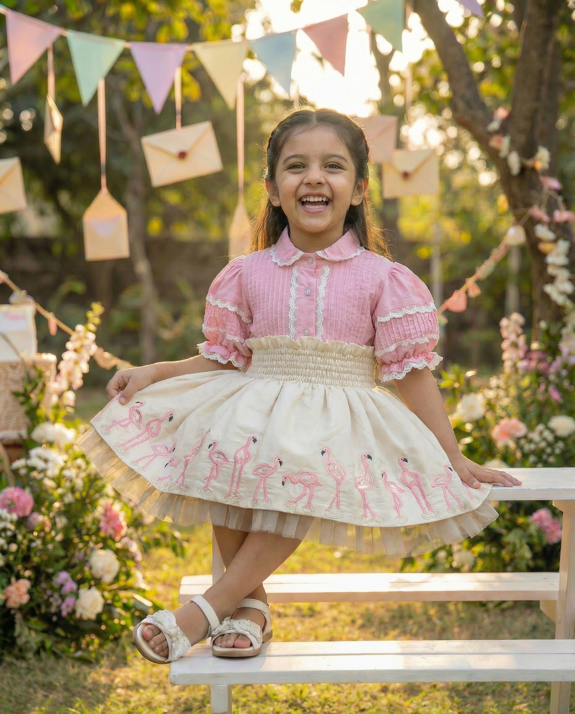 Dancing Flamingos Set dress