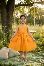 Load image into Gallery viewer, Noodle Strap Dress- Narangi
