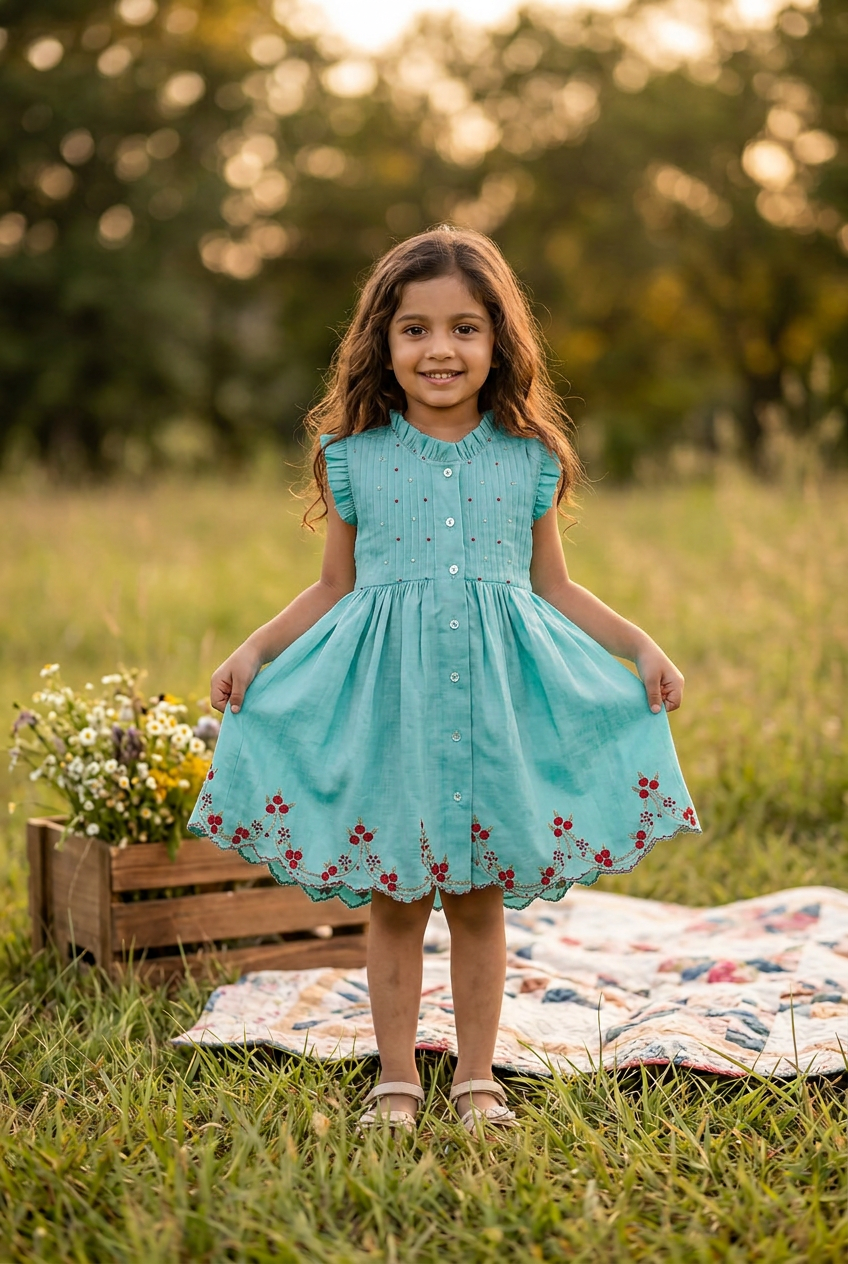 Urvi Dress blue